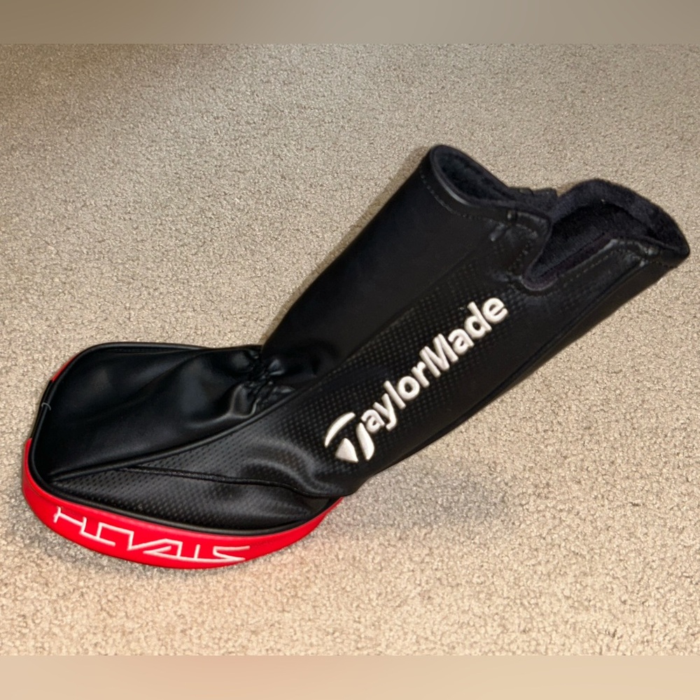 TaylorMade Black and Red Headcover